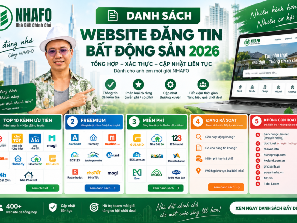 Website đăng tin BĐS miễn phí