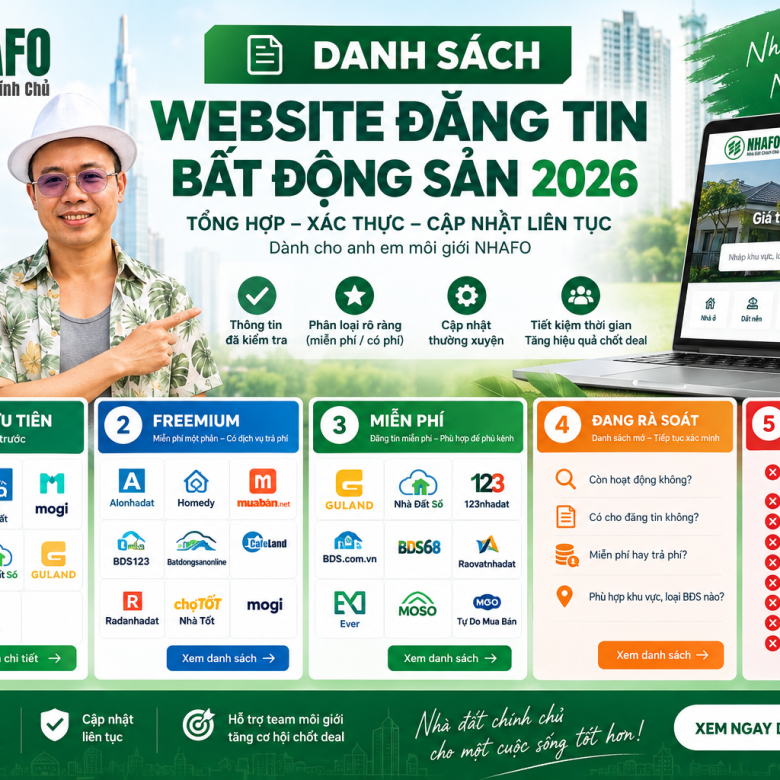 Top 100+ Website Đăng Tin Bất Động Sản Miễn Phí 2026